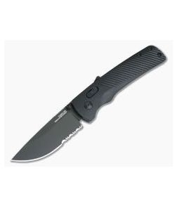 SOG Flash AT Blackout Serrated PVD D2 AT-XR Lock Assisted Folder 11-18-02-57