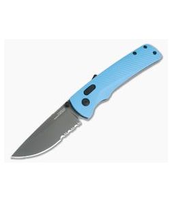 SOG Flash AT Civic Cyan Serrated PVD D2 AT-XR Lock Assisted Folder 11-18-04-57