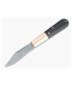 Boker Solingen Barlow Copper Integral Burlap Micarta Acid Washed N690 Slip Joint 110054