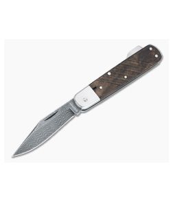 Boker Solingen 98k Nichols Damascus Walnut Lock Back Folder 110715DAM