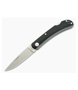 Moki Blakiston's Fish Owl Black Linen Micarta Lock Back Folder 110M