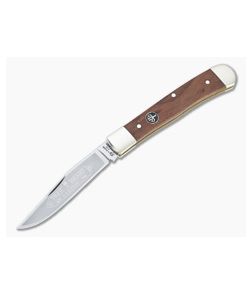 Boker Solingen Trapper Plum Wood Single Blade Slip Joint Folder 112585