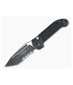 Microtech LUDT T/E Gen III Tactical Black Part Serrated 