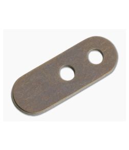 Hinderer Pocket Clip 2 Hole Filler Tab Titanium Stonewashed Bronze