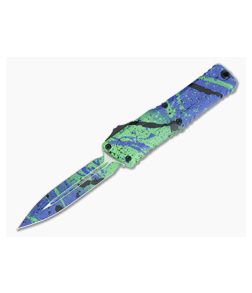 Microtech Combat Troodon D/E Gen III Green Mamba Splatter