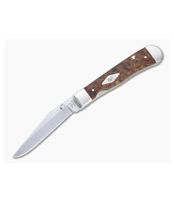 Case Kickstart TrapperLock Smooth Autumn Maple Burl Wood Liner Lock Folder 11544