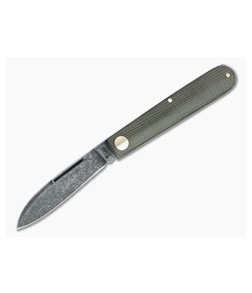 Boker Solingen Barlow Prime EDC Green Canvas Micarta Acid Washed O1 Slip Joint 115942