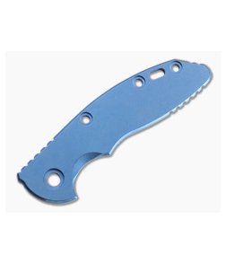 Hinderer Knives XM-18 3" Smooth Titanium Handle Scale Stonewashed Blue