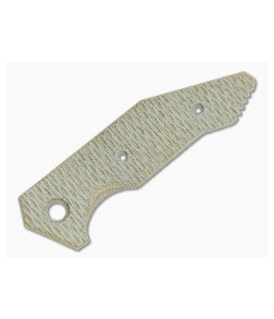 Hinderer Knives Halftrack Handle Scale Textured Natural Micarta 1175