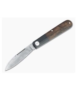 Boker Solingen Barlow Prime Tirpitz Damascus Black Micarta and Walnut Slip Joint Folder 117942DAM