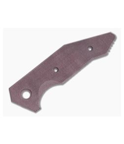 Hinderer Knives Halftrack Handle Scale Smooth Burgundy Micarta 1179