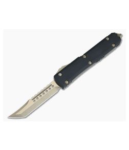 Microtech Ultratech Hellhound CC Black G10 Tanto Bronzed OTF Automatic Knife 119-13GTBK