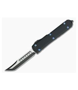Microtech Ultratech G10 Hellhound Tanto Two-Tone DLC M390 Blue Hardware OTF Automatic