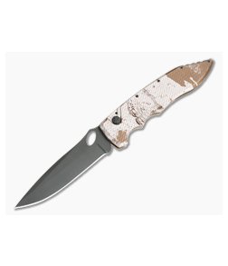 Piranha P11 Predator Mini Tactical PVD S30V Desert Camo Button Lock Automatic