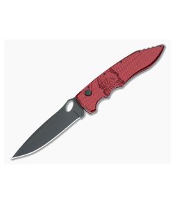 Piranha P11 Mini Predator Tactical Automatic Red Aluminum Handle Black PVD S30V Spear Point 11RT