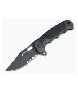 SOG Seal XR Clip Point Black Partially Serrated S35VN GRN Tactical USA Flipper 12-21-05-57