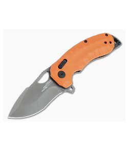 SOG Kiku XR LTE Graphite XHP Orange G10 XR Lock Flipper 12-27-03-57