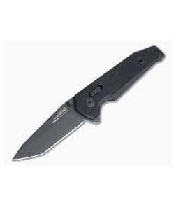 SOG Vision XR Tanto Blackout Plain XHP Black G10 XR Lock Flipper 12-57-01-57