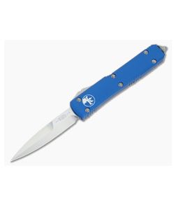 Microtech Ultratech Blue CC Satin Bayonet OTF Automatic Knife 120-4CCBL
