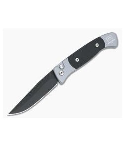 Protech Knives Small Brend 2 Auto Black G10 Inlays Grey Automatic Black Blade 1202