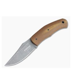 Boker Solingen Durand Boxer Fixed Natural Micarta N690 Fixed Blade 120503