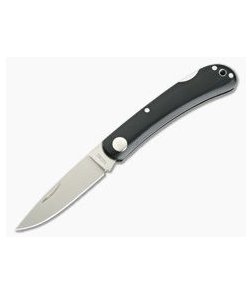 Moki Blakiston's Fish Owl Black Linen Micarta Lock Back Folder 120M