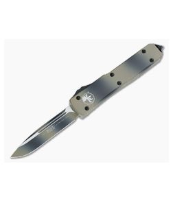 Microtech Ultratech Tan Camo Drop Point OTF Automatic Knife 121-1TC