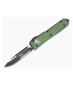 Microtech Ultratech OD Green CC Serrated Drop Point OTF Automatic Knife 121-2CCOD
