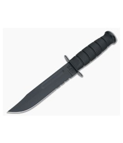 Kabar USMC Fighting Utility Knife Black Serrated Composite Sheath 1214