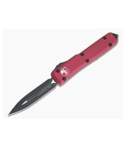 Microtech Ultratech Red D/E Black M390 Double Edge OTF Automatic Knife 122-1RD