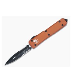 Microtech Ultratech Orange CC Serrated Double Edge OTF Automatic Knife 122-2CCOR