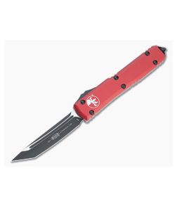 Microtech Ultratech T/E Black M390 Tanto Red OTF Automatic Knife 123-1RD