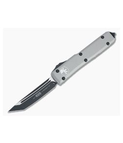 Microtech Ultratech Tanto Black Elmax Titanium Gray OTF Automatic Knife 123-1TG