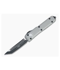 Microtech Ultratech Tanto Black M390 Titanium Gray OTF Automatic Knife 123-1TG