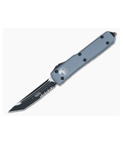 Microtech Ultratech Gray CC Serrated Tanto OTF Automatic Knife 123-2CCGY