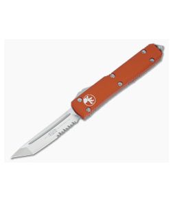 Microtech Ultratech Orange CC Serrated Satin Tanto OTF Automatic Knife 123-5CCOR
