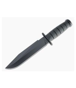 Kabar Fighter Plain Edge Black 1095 Kraton Fixed Blade 1269