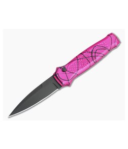 Piranha P12 Prowler Tactical PVD 154CM Pink Button Lock Automatic
