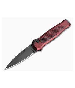 Piranha P12 Prowler Tactical PVD 154CM Red Button Lock Automatic