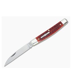 Tidioute Cutlery #13 Whip Wharncliffe Rust Red Bone