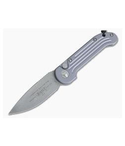 Microtech LUDT Apocalyptic CTS-204P Plain Edge Gray Automatic Knife 135-10APGY