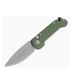 Microtech LUDT Apocalyptic M390 Plain Edge OD Green Automatic Knife 135-10APOD