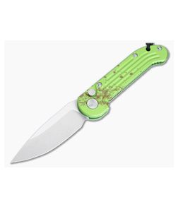 Microtech LUDT Automatic Zombie-Tech Aluminum Handle Stonewashed Drop Point 135-10Z