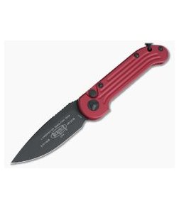 Microtech LUDT Red Standard Black CTS-204P Automatic Knife 135-1RD