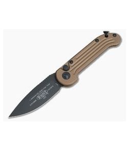Microtech LUDT Tan Standard Black CTS-204P Automatic Knife 135-1TA