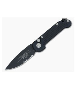 Microtech LUDT Black Part Serrated Automatic Knife 135-2