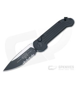 Microtech LUDT Tactical Partially Serrated Black M390 Automatic Knife 135-2T