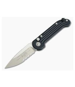 Microtech LUDT Satin Part Serrated Elmax Automatic Knife 135-5