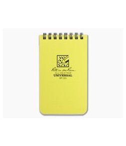 Rite In The Rain No. 135 3" x 5" Universal All-Weather Notebook Yellow