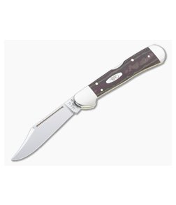 Case Copperlock Smooth Rustic Red Richlite Back Lock Knife 13624